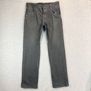 G-STAR RAW Radar Tapered Rope Jeans Mens 32x34 Dark Wash Button Fly Distressed